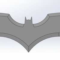 Small Batarang 3D Printing 103811