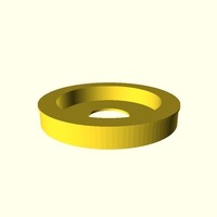 BathCap Sink Reducer - OpenScad customable - Thumbnail 3