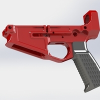 Small AR15 Pistol Grip 3D Printing 103857