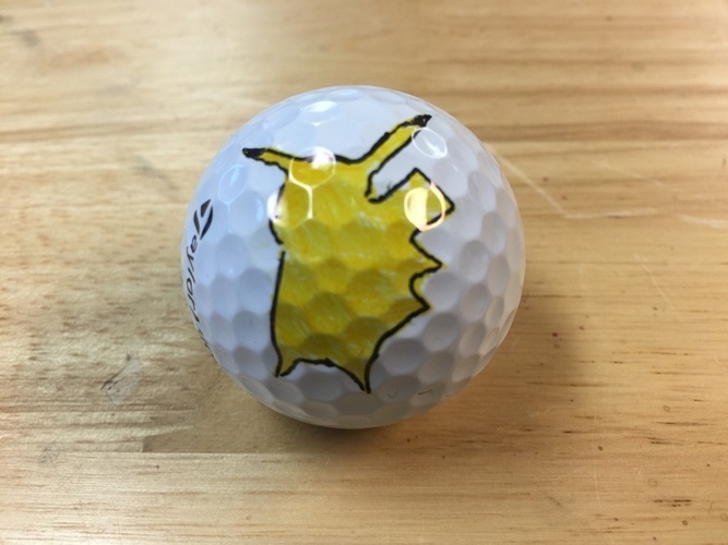 Pokemon Pikachu Golf Ball Marker 3D Print 103863