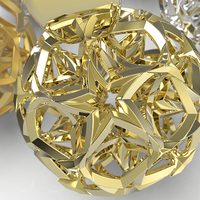 Curvy Stars Christmas Necklace Pendant    - Thumbnail 5