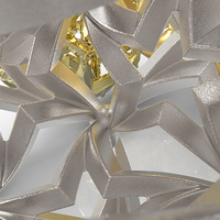 Curvy Stars Christmas Necklace Pendant    - Thumbnail 6