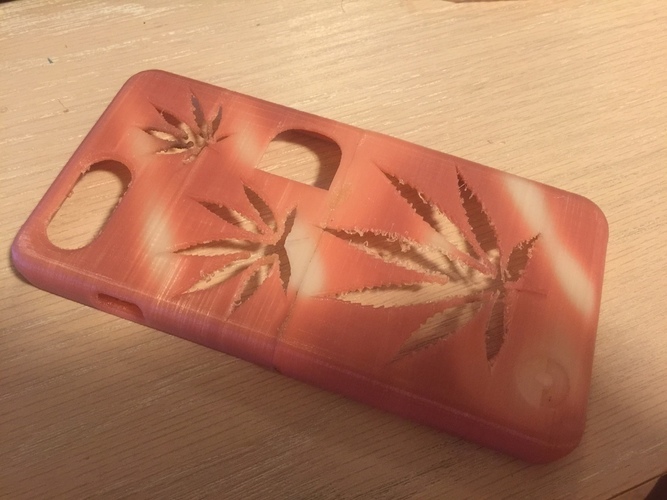 iPhone 6 Plus Case Pot Leaves 3D Print 103903