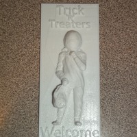 Small Trick 'r' Treaters welcome sign 3D Printing 103916