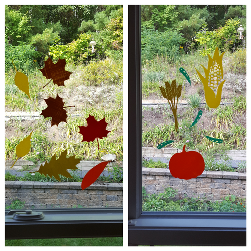 Fall Harvest Fun Window Decals 3D Print 103972