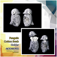 Small Penguin Cotton Swab Holder 3D Printing 104039