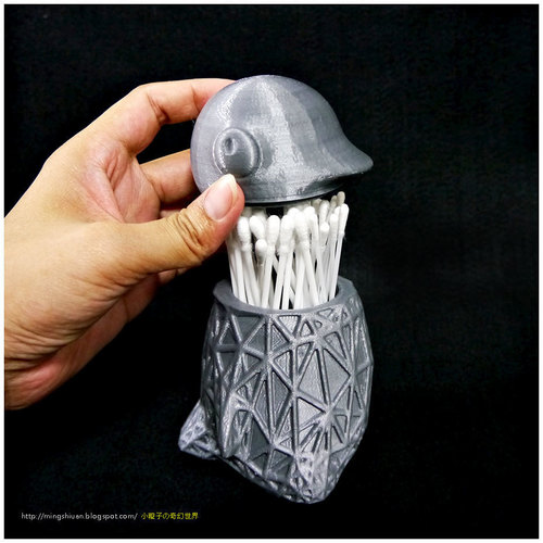 Penguin Cotton Swab Holder 3D Print 104041