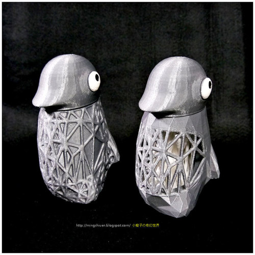 Penguin Cotton Swab Holder 3D Print 104044