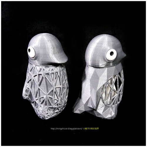 Penguin Cotton Swab Holder 3D Print 104046