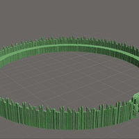 Small Motte-and-Bailey 28mm  3D Printing 104111