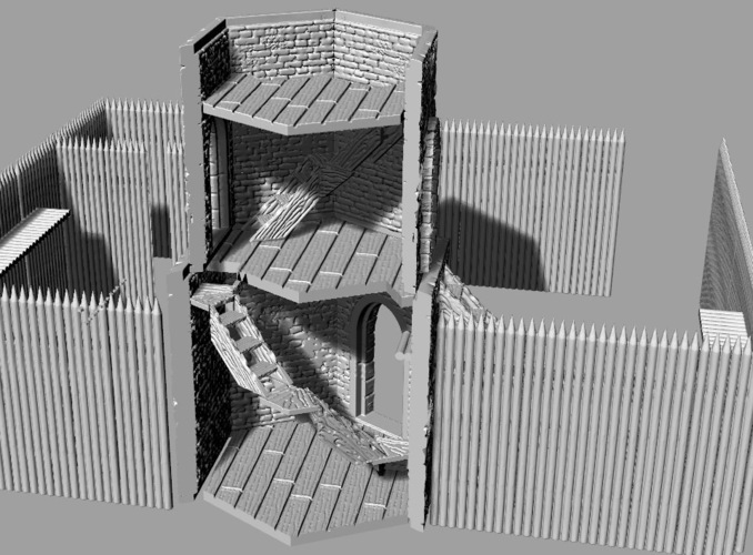 28mm Trade Route Fort 3D Print 104160