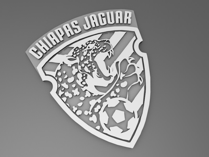 Liga MX - Chiapas Jaguares - easy print 3D Print 104384