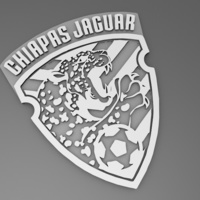 Small Liga MX - Chiapas Jaguares - easy print 3D Printing 104384