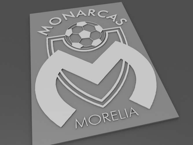 Liga MX - Morelia - easy print 3D Print 104390