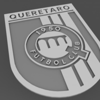 Small Liga MX - Queretaro - easy print 3D Printing 104391