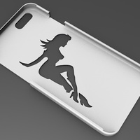 Small iPhone 6 Basic Case  mud flap girl 3D Printing 104411