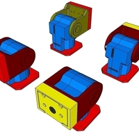 Small  Super Ultra Compact Pan/Tilt Camera Mount - V2 3D Printing 104441