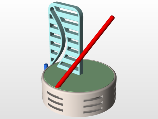 Ellipse Illusion - Pole in a Hole 3D Print 104493