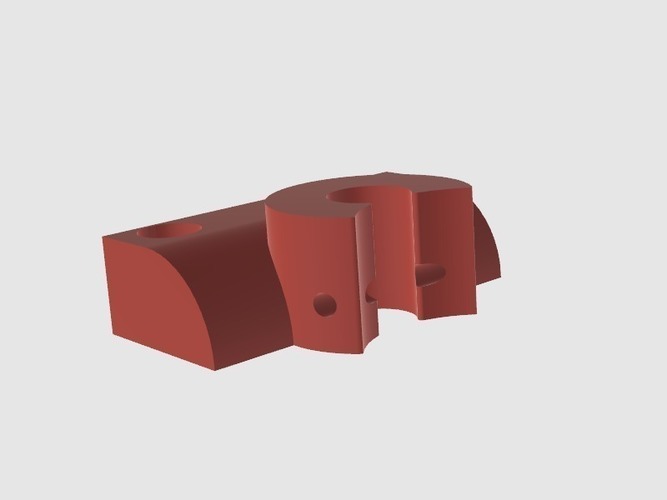 Extruder filament path guide/restrictor for flsun kossel mini 3D Print 104496