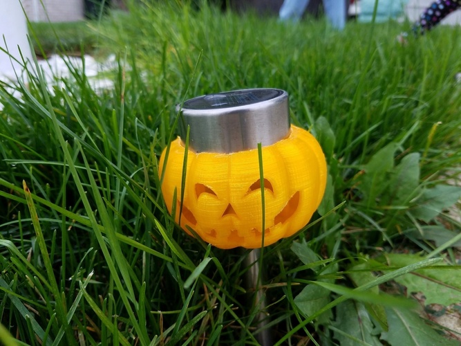 Solar Light Jack-O Lantern 3D Print 104510