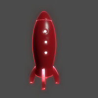 Small Spaceship Lamp 3D Printing 104576
