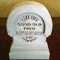 Haunted Mansion Tombstone - Here Lies Good Old Fred - Thumbnail 2