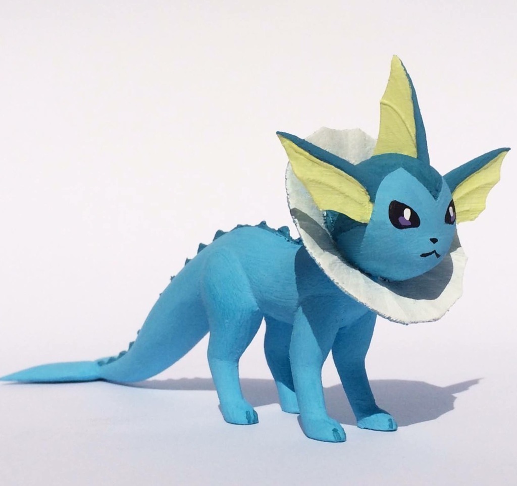 Eevee Evolutions Pokemon 3D Model STL File 3D Print