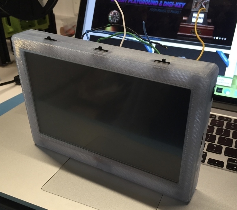 Adafruit 7" Portable HDMI Monitor Case Remix for use as a larger