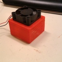 Small Stepper 4cmx4cm fan adapter 3D Printing 104742