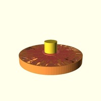 Rudder Knob D shaft for 3dp - Thumbnail 6