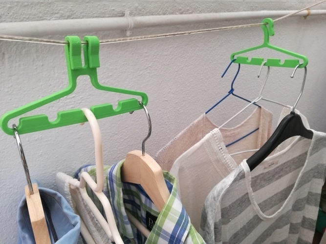 Multi clothes hanger 3D Print 104938