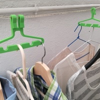 Small Multi clothes hanger 3D Printing 104938