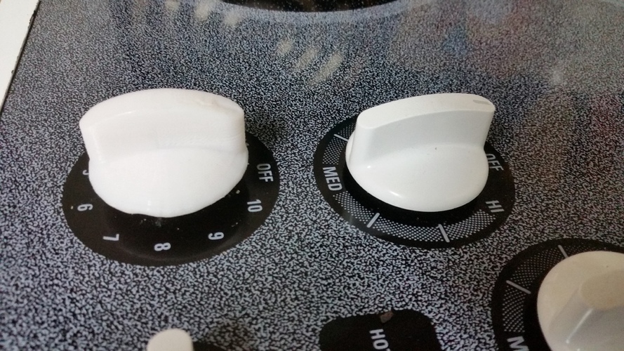 GE Profile Electric Cooktop knob 3D Print 104976
