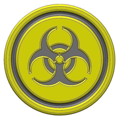 Biohazard Coaster 3D Print 104995