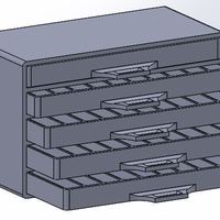 Small Resistor Drawer 3D Printing 105000