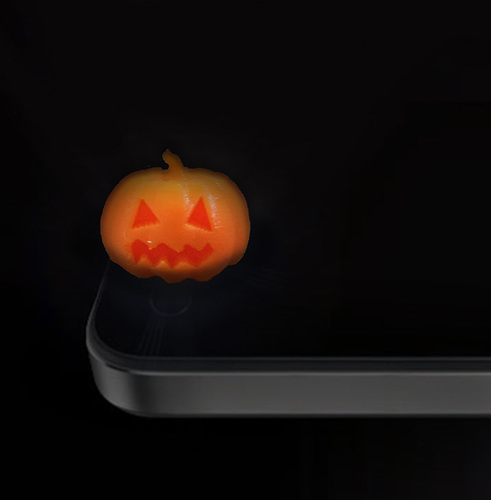 Pumpkin Lamp for Mobile Phone 3D Print 105080