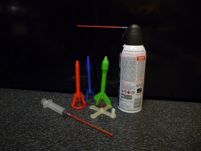 Rocket Science -- Canned Air Rocket 3D Print 105086