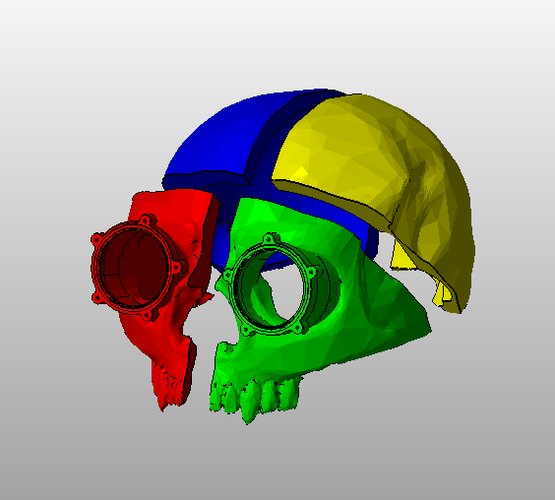 Steampunk Skull helmet  3D Print 105128