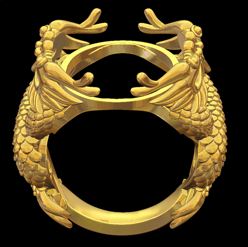 Dragon ring 3D Print 105152