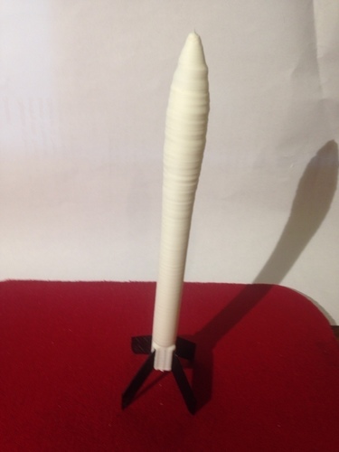 Rocket Science canned air rocket with Interchangeable Fins 3D Print 105155