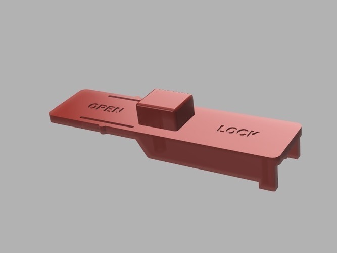 MasterCase 5 Drive Bay Slide Lock Insert 3D Print 105231