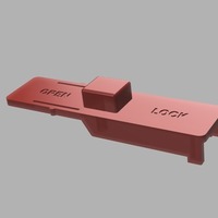 Small MasterCase 5 Drive Bay Slide Lock Insert 3D Printing 105231