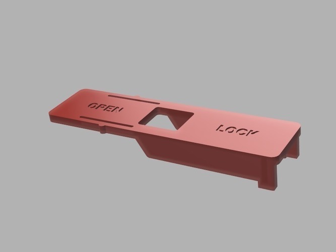 MasterCase 5 Drive Bay Slide Lock Insert 3D Print 105232