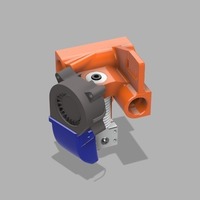 Small Eustathios / E3D Volcano Parts Fan Duct 3D Printing 105240