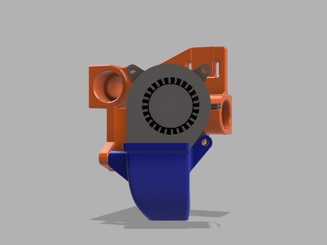 Eustathios / E3D Volcano Parts Fan Duct 3D Print 105242