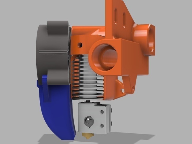 Eustathios / E3D Volcano Parts Fan Duct 3D Print 105243