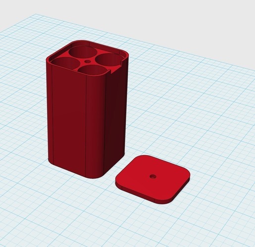 4x18650s case 3D Print 105259