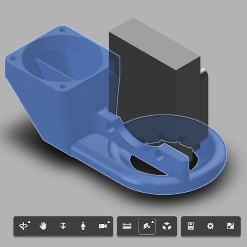 Type A Machines Series 1 2015 Fan Shroud 3D Print 105383