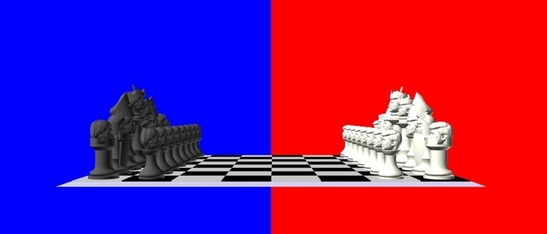 Clinton vs Trump Chess Set 3D Print 105461