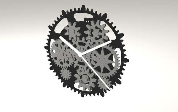 Medium GEAR CLOCK 3D Printing 105514